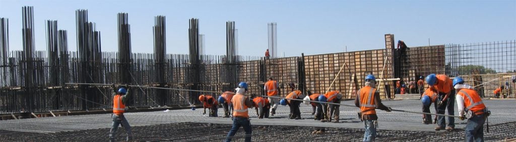 concrete phase of dry fertilizer building