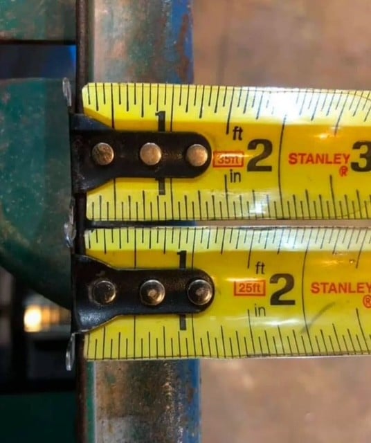 measuring tape with difference