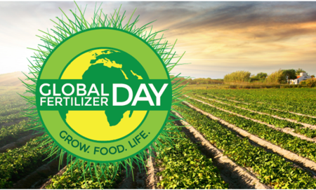 global fertilizer day in a crop field