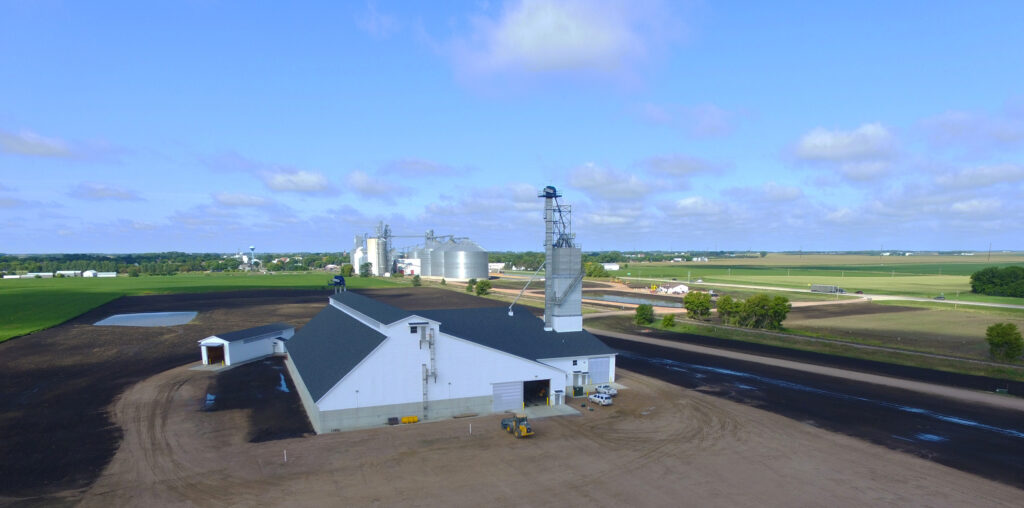 MCPA fertilizer building with blend tower