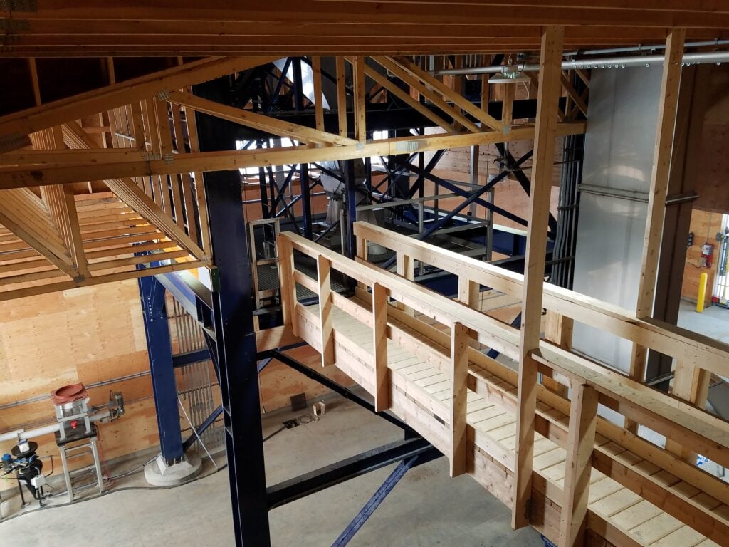 fertilizer building catwalk service platform