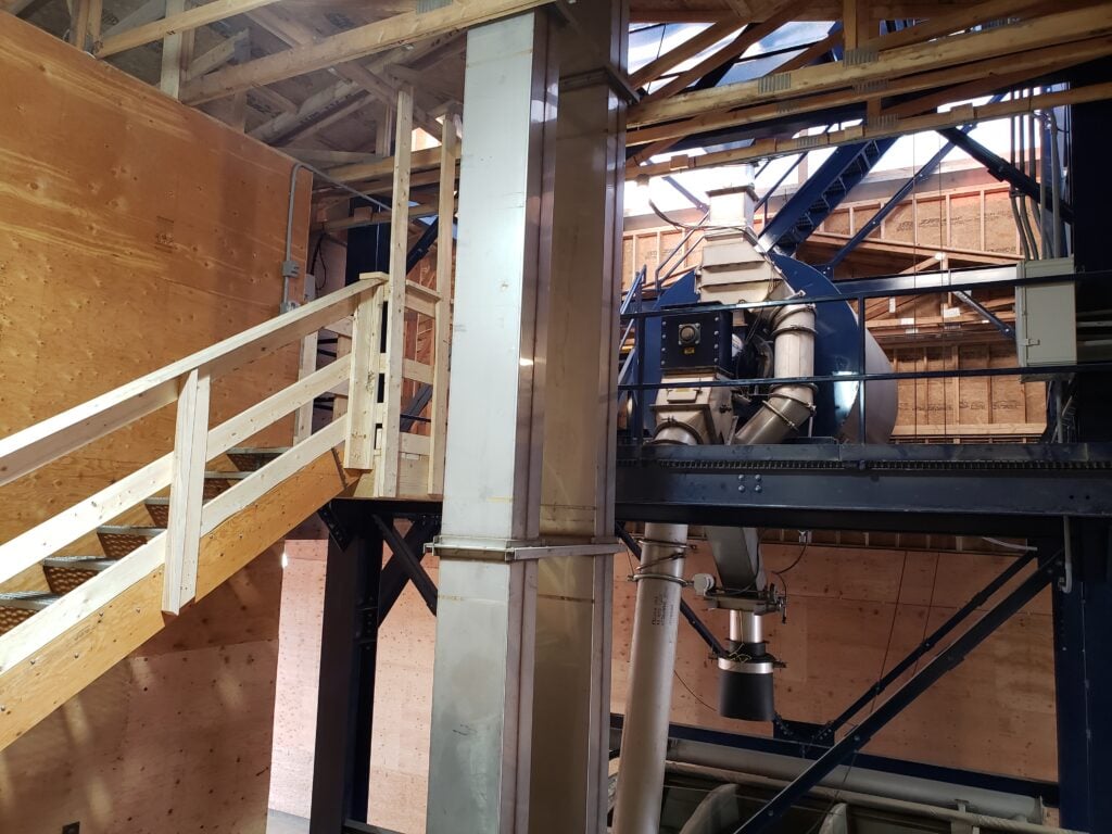 fertilizer blend system access stairs