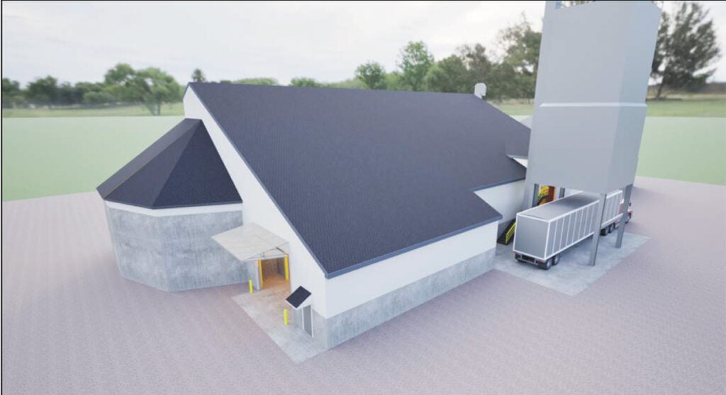 New Fertilizer building under construction at Edgerton Minnesota