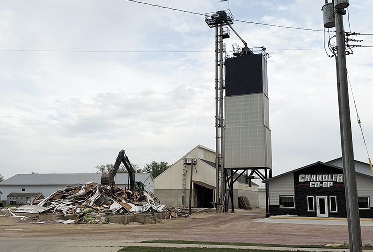 Chandler Coop Agronomy Plant being renovated